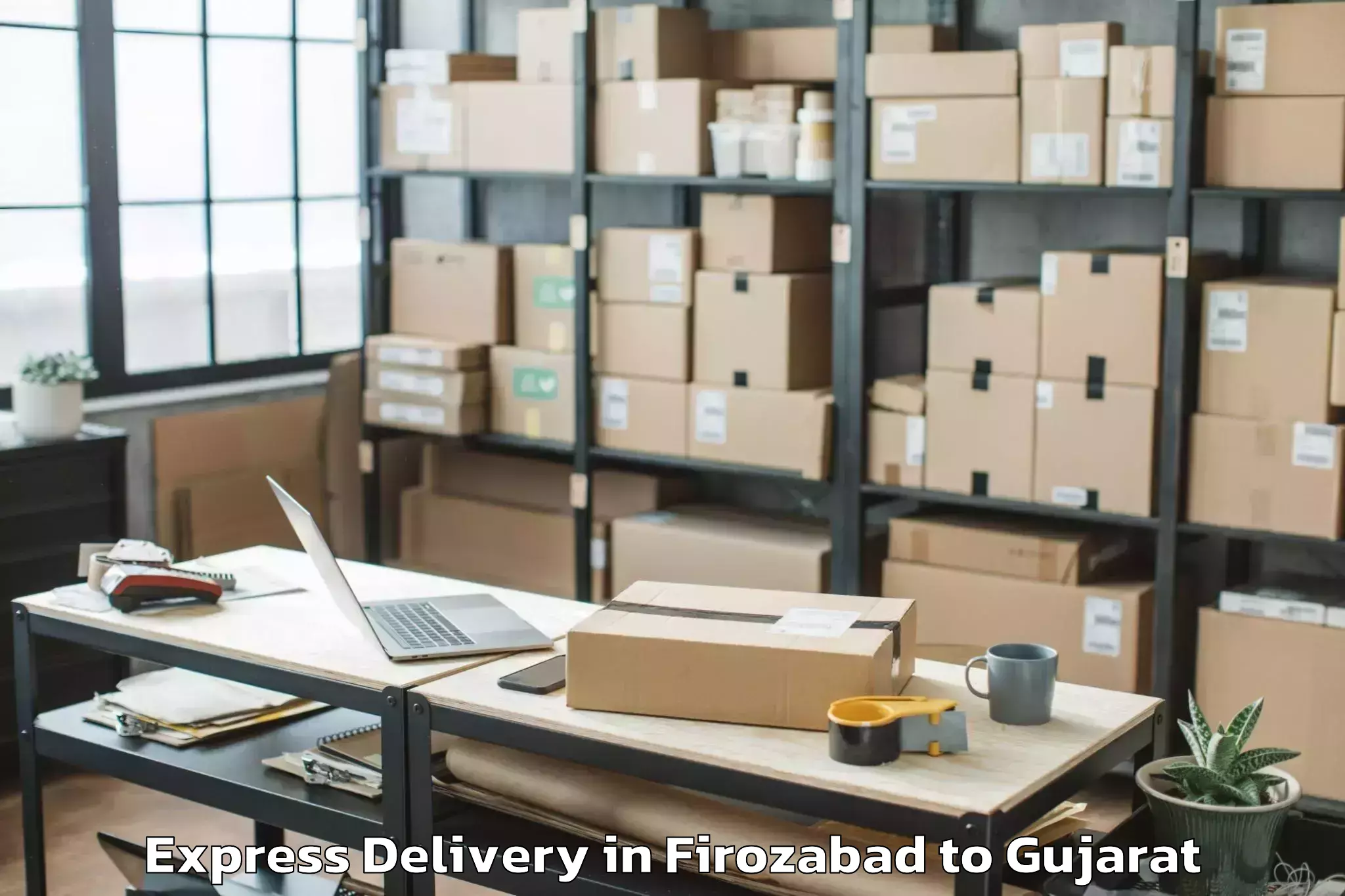 Firozabad to Dasada Express Delivery